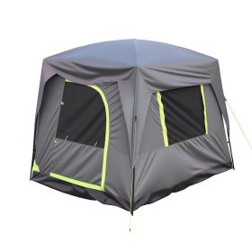 SUV Tent for Camping, 10FT L x 8FT W, Waterproof PU2000mm Spacious Double Layer Design for 5-8 Person, SUV Camping Tent with Mesh Windows